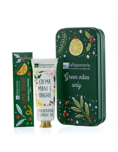 Scrigno - Crema mani Fitocheratina e Limone + Lima Unghie|La Saponaria|Wingsbeat