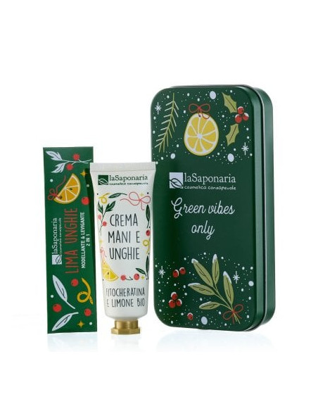 Scrigno - Crema mani Fitocheratina e Limone + Lima Unghie|La Saponaria|Wingsbeat