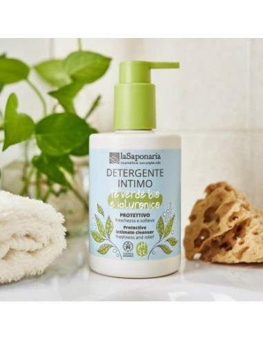 Detergente intimo Tè verde Bio & Ialuronico|La Saponaria|Wingsbeat