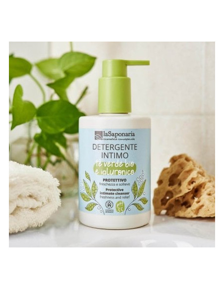 Detergente intimo Tè verde Bio & Ialuronico|La Saponaria|Wingsbeat