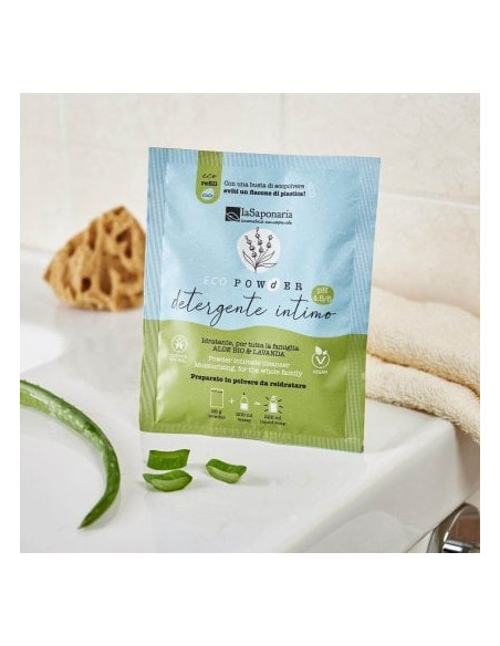 Detergente intimo in polvere - Aloe Bio & Lavanda|La Saponaria|Wingsbeat