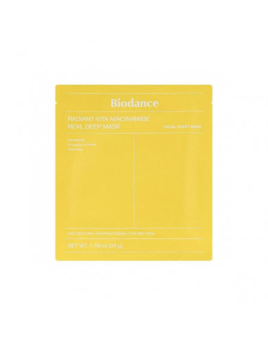 Radiant Vita Niacinamide Real Deep Mask| Acquista su Wingsbeat