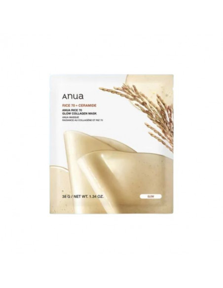Rice 70 Glow Collagen Mask, 38g|Anua |Wingsbeat