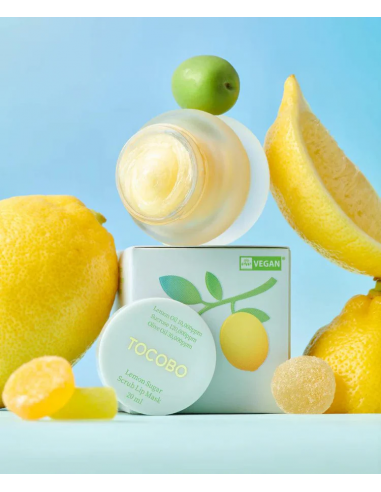 Lemon Sugar Scrub Lip Mask, 20ml|Tocobo|Wingsbeat
