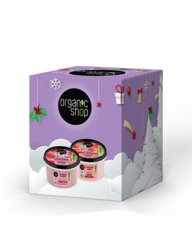 Gift Set corpo Scrub Fragola e Crema Lampone|Organic Shop|Wingsbeat