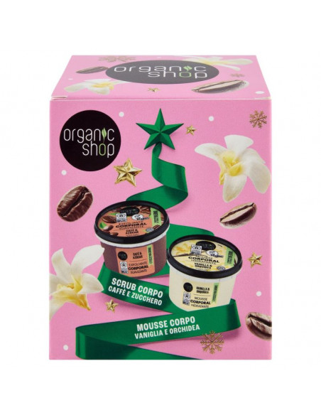 Gift Set corpo Scrub Caffè e Mousse Vaniglia|Organic Shop|Wingsbeat