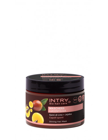 Bio Maschera Lucentezza Semi di Lino e Olio di Jojoba|Intra Cosmetics| Wingsbeat