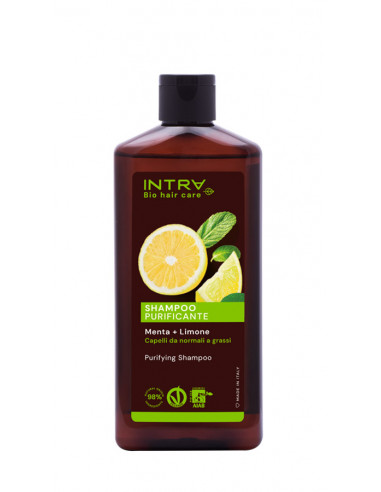 Shampoo Purificante Menta e Limone|  Intra Cosmetics| Wingsbeat