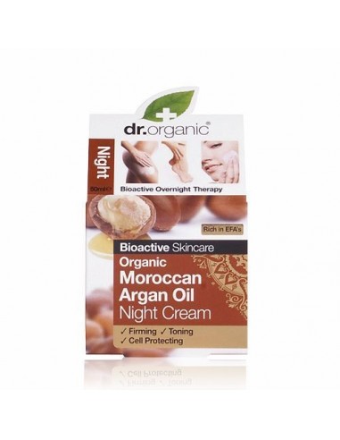 Organic Argan Night Cream Dr Organic - Wingsbeat