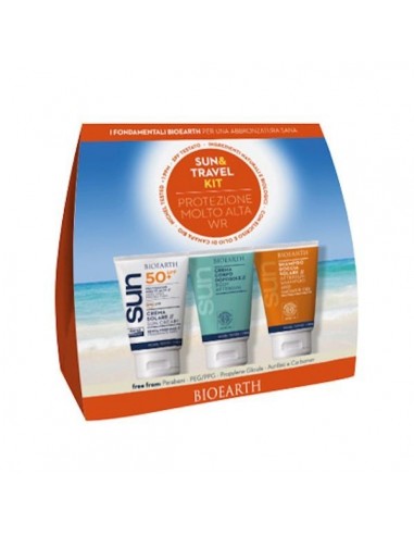 Sun Travel Kit Crema Solare Corpo WR SPF50 + Crema Doposole Corpo - Bioearth - Wingsbeat Sun Travel Kit Crema Solare Corpo WR SPF50 + Crema Doposole Corpo - Bioearth - Wingsbeat