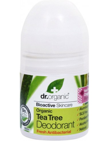 Organic Tea Tree Deodorante Dr Organic - Wingsbeat Organic Tea Tree Deodorante Dr Organic - Wingsbeat