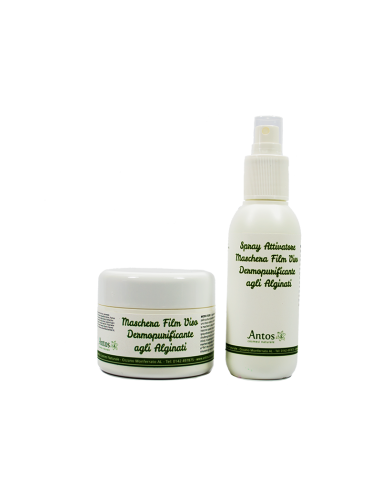 Maschera Film Dermopurificante viso con attivatore - Antos Cosmesi Naturale - Wingsbeat Maschera Film Dermopurificante viso con attivatore - Antos Cosmesi Naturale - Wingsbeat