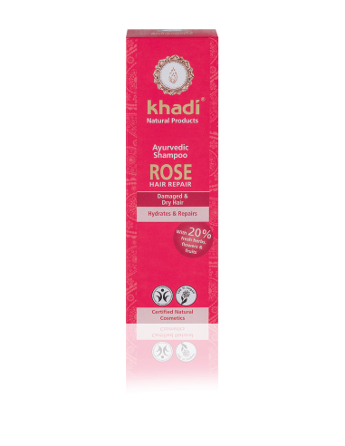 Shampoo Rose Hair Repair 210ml - Khadì - Wingsbeat Shampoo Rose Hair Repair 210ml - Khadì - Wingsbeat