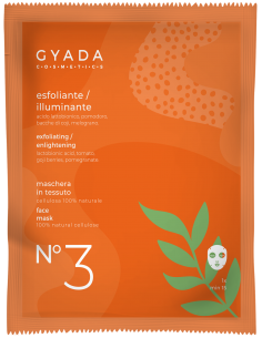 Maschera in tessuto - N°3  Esfoliante/Illuminante - Gyada Cosmetics - Wingsbeat