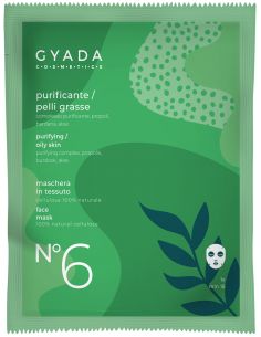 Maschera in tessuto - N°6  Purificante/Pelli Grasse - Gyada Cosmetics - Wingsbeat