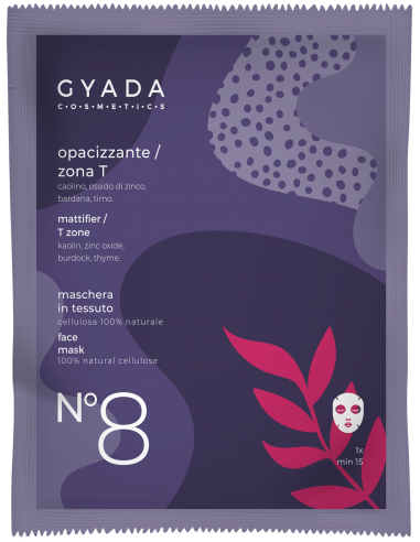 Maschera in tessuto - N°8 Opacizzante/Zona T - Gyada Cosmetics - Wingsbeat