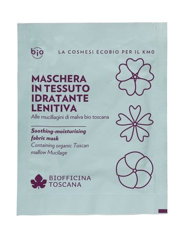 Maschera in tessuto lenitiva alla malva - Biofficina Toscana - Wingsbeat Maschera in tessuto lenitiva alla malva - Biofficina Toscana - Wingsbeat