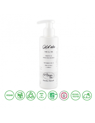 Gel d’aloe puro al 99% trattamento lenitivo 200 ml Bisoubio - Wingsbeat