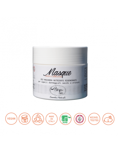 Bio Maschera capelli cocco e albicocca 150 ml Bisoubio - Wingsbeat