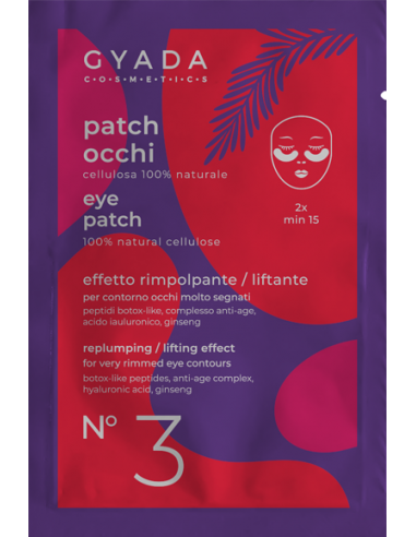 PATCH OCCHI N. 3 
 RIMPOLPANTI / EFFETTO  LIFTING - Gyada Cosmetic - Wingsbeat