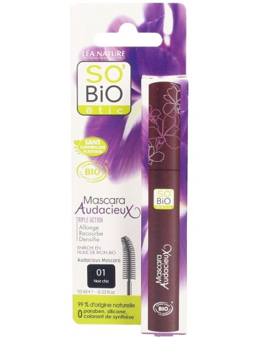 Mascara Bio Audacieux Nero - So'bio etic - Wingsbeat Mascara Bio Audacieux Nero - So'bio etic - Wingsbeat