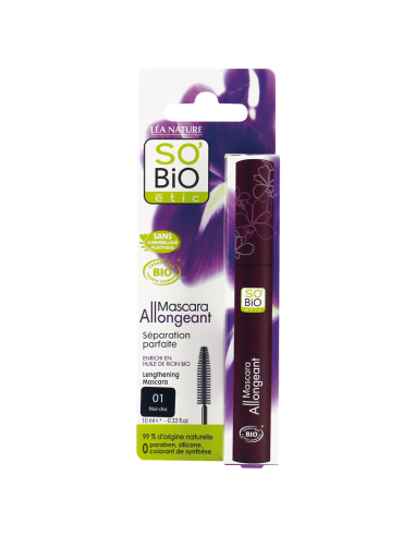Mascara Bio Allungante Nero|So'bio etic|WIngsbeat Mascara Bio Allungante Nero|So'bio etic|WIngsbeat