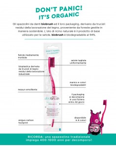 Spazzolino da denti biodegradabile - Grigio - Biobrush - Wingsbeat 2