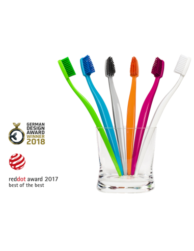 Spazzolino da denti biodegradabile - Arancione - Biobrush - Wingsbeat Spazzolino da denti biodegradabile - Arancione - Biobrush - Wingsbeat