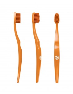 Spazzolino da denti Baby biodegradabile - Arancione - Biobrush Berlino - Wingsbeat
