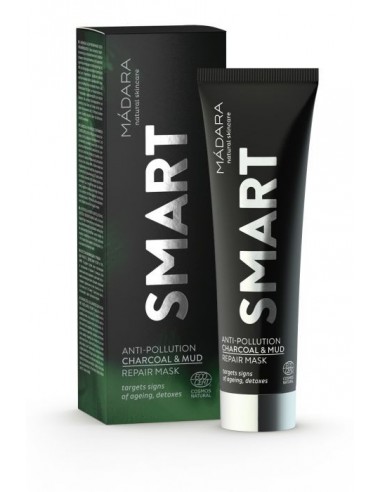 SMART Anti-Pollution Charcoal&Mud Repair Mask - Madara - Wingsbeat SMART Anti-Pollution Charcoal&Mud Repair Mask - Madara - Wingsbeat