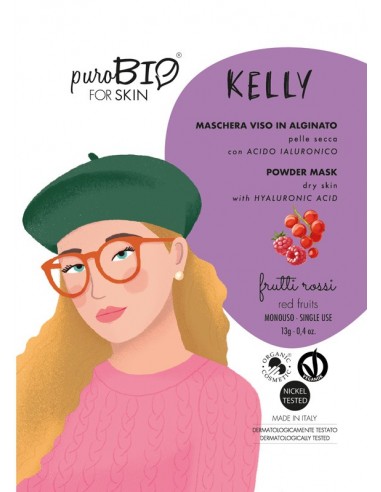 Kelly maschera viso peel off pelli secche - frutti rossi - Wingsbeat