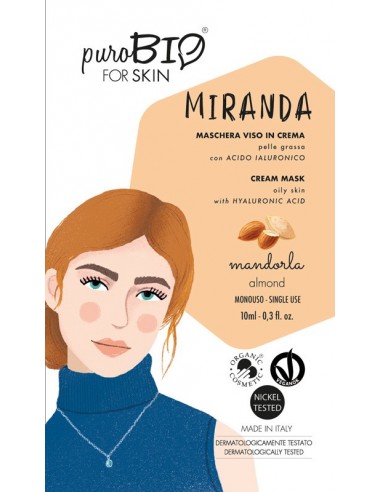 Miranda maschera viso in crema pelli grasse - mandorla