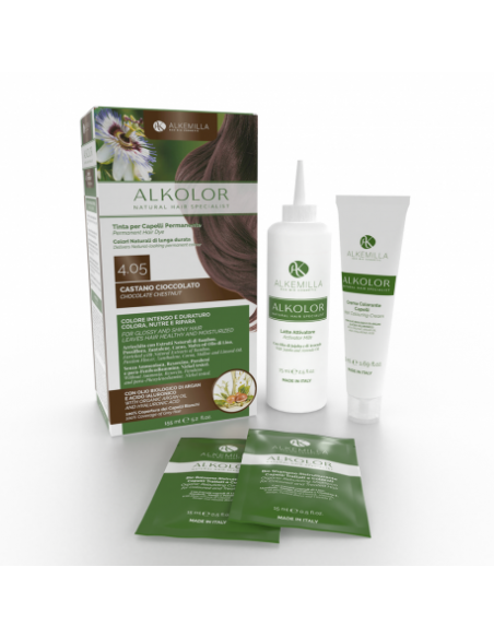 Tinta per Capelli Permanente 4.05 Castano Cioccolato|Alkemilla|Wingsbeat Tinta per Capelli Permanente 4.05 Castano Cioccolato|Alkemilla|Wingsbeat