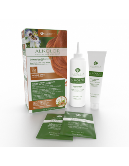 Tinta per Capelli Permanente 7.4 Biondo Rame|Alkemilla|Wingsbeat Tinta per Capelli Permanente 7.4 Biondo Rame|Alkemilla|Wingsbeat